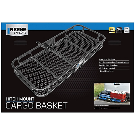 Pro-Series 300 lb. Capacity Rambler Bolt-Together Cargo Carrier, 1-1/4 in. Square Receiver Mount