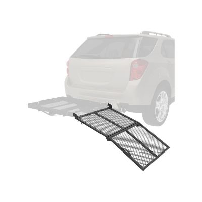 Reese Explore 30.8 in. Hitch-Mounted Cargo Carrier Accessory, Loading Ramp Attachment
