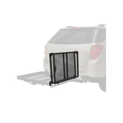 Image showing  30.8 in. Hitch-Mounted Cargo Carrier Accessory, Loading Ramp Attachment