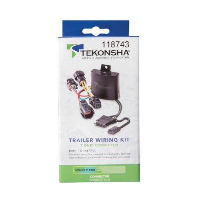 Image showing Tekonsha 4-Way Flat T-One T-Connector Harness, 118743