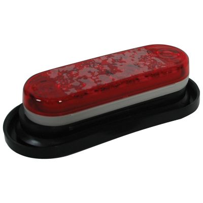 Image showing  6 in. Sealed Oval LED Tail Light Kit, Red with Clear Lens
