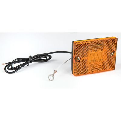 Reese Towpower LED Rectangular Clearance Light with Reflex, Amber, Smooth Lens