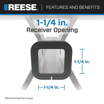 Reese Towpower Trailer Hitch Class II, 1-1/4 in. Receiver, 06186