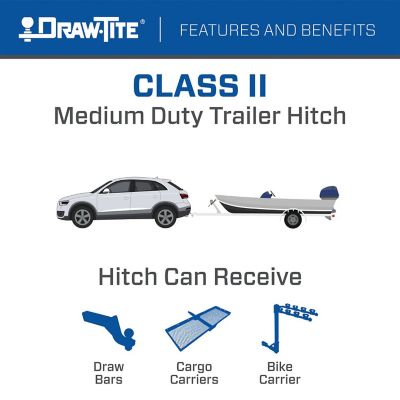Image showing  Trailer Hitch Class II, 1-1/4 in. Receiver, 37132