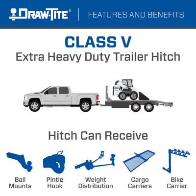 Image showing  2 in. Shank 18K lb. Capacity Ultra Frame Class V Trailer Hitch