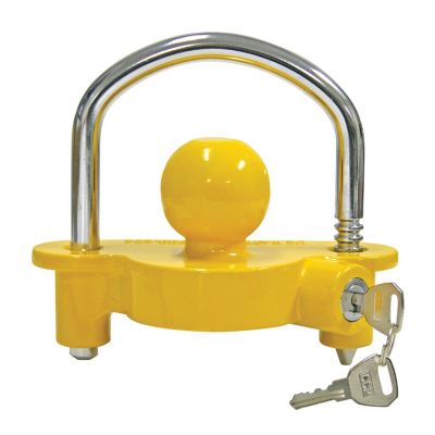 Reese Towpower Universal Coupler Lock, Fits 1-7/8 in., 2 in. and 2-5/16 in. Couplers, Yellow