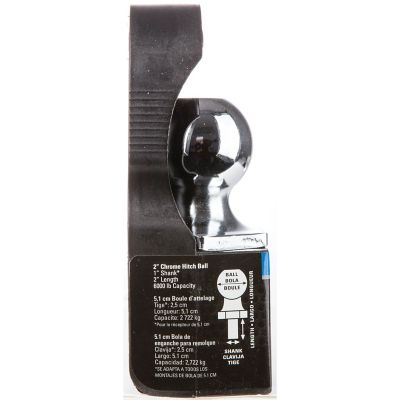 Image showing  1 in. Shank 6,000 lb. Capacity Interlock Hitch Ball, 2 in. Ball Diameter, 72803