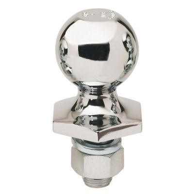 Reese Towpower 1 in. Shank 6,000 lb. Capacity Interlock Hitch Ball, 2 in. Ball Diameter, 72843