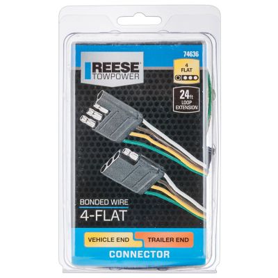 Image showing  4-Way Flat Extension Wiring Connector, 24 ft. Wire, 74636