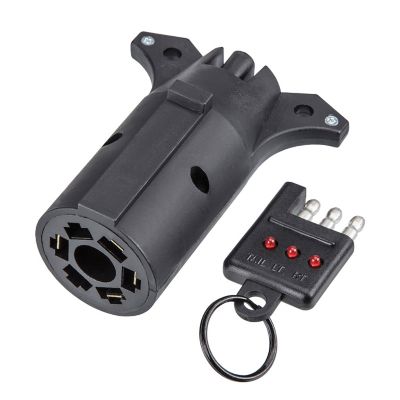 Image showing  7-Way to 4-Flat Adapter with 4-Flat Circuit Tester