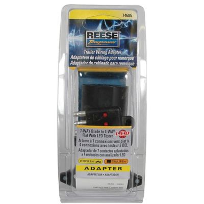 Image showing  7-Way to 4-Flat Adapter with 4-Flat Circuit Tester