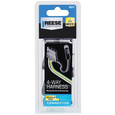 Image showing  4-Way Flat Vehicle End Wiring Connector, 12 in. Wire