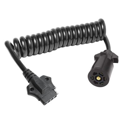Reese Towpower 7-Way Blade to 5-Way Flat Wiring Adapter, Coiled, 85360