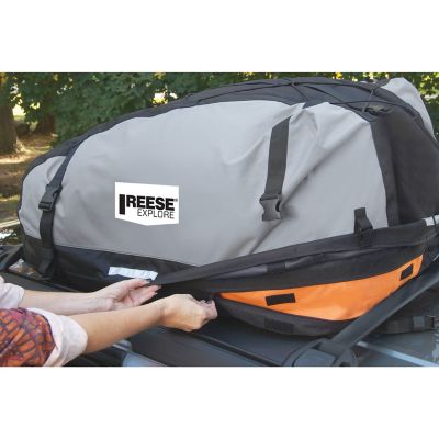 Image showing  15 cu. ft. Expandable Car Top Bag, Black/Gray/Orange