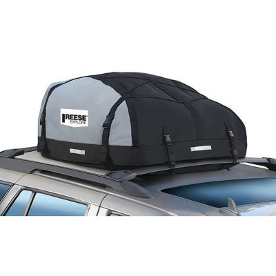 Image showing  15 cu. ft. Expandable Car Top Bag, Black/Gray/Orange