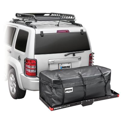 Image showing  500 lb. Capacity Steel Hitch-Mounted Cargo Tray, 60 in.