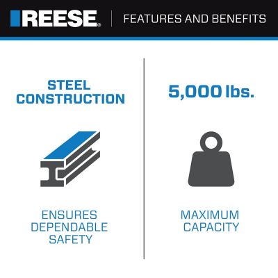 Image showing  2 in. Receiver Class III/IV Ball Mount, 8 in. Drop, 5,000 lb. Capacity