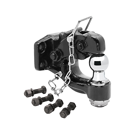 Draw-Tite Pintle Hook & Ball Combination, Bolt-On, 16,000 lb. Capacity Hook, 1-7/8 in. Ball, 6,000 lb. Capacity Ball