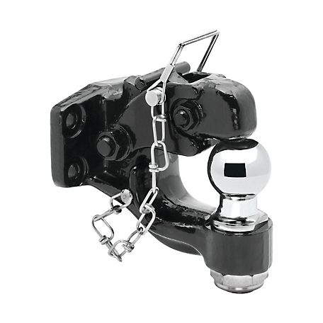 Draw-Tite Pintle Hook & Ball Combination, Bolt-On, 16,000 lb. Capacity Hook, 2 in. Ball, 10,000 lb. Capacity Ball