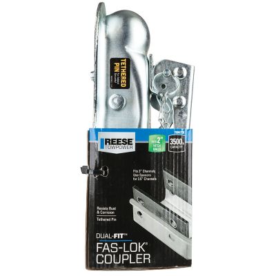 Image showing  Dual-Fit Fas-Lok Coupler, 2 in. Diameter Ball Size, Fits 2-1/2 in. & 3 in. Channel Width, 7004720