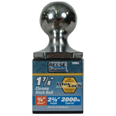 Image showing  3/4 in. Shank 2,000 lb. Capacity Interlock Hitch Ball, 1-7/8 in. Ball Diameter, 7008400