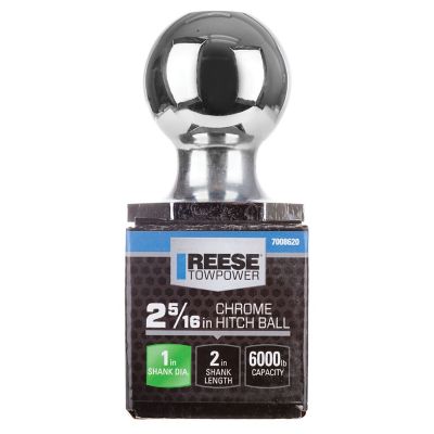 Image showing  1 in. Shank 6,000 lb. Capacity Interlock Chrome Hitch Ball, 2-5/16 in. Ball Diameter, 7008620