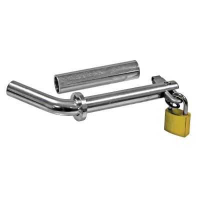 Reese Towpower Anti-Theft Sleeved Receiver Hitch Pin with Lockable Swivel Latch and Brass Lock, 1/2 in. to 5/8 in. Convertible