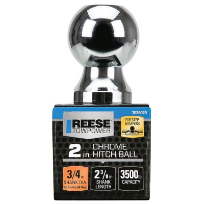 Image showing  3/4 in. x 2-3/8 in. Shank 3.5K lb. Capacity Hitch Ball, 2 in. Ball Diameter, 7029020
