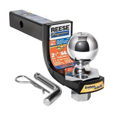Reese Towpower 1-1/4 in. Receiver Class II Interlock Ball Mount Starter Kit, 2 in. Drop, 3,500 lb. Capacity