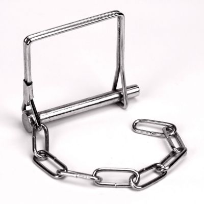 Reese Towpower Quick Release Square Tab-Lock Pin with Safety Chain, 1/4 in. Diameter