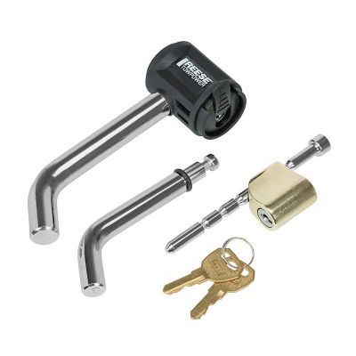 Reese Towpower Trailer Hitch Lock, Coupler Combo Lock Set, Fits 1-1/4 in. & 2 in. Receivers 1/2 in. & 5/8 in. Pin