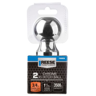 Image showing  3/4 in. x 1-1/2 in. Shank 3.5K lb. Capacity Hitch Ball, 2 in. Ball Diameter, 7400836