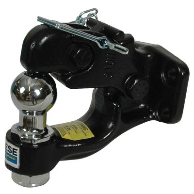 Reese Towpower Bolt-On Pintle Hook with 1-7/8 in. Ball, 16,000 lb. Capacity Hook, 6,000 lb. Capacity Ball