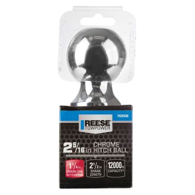 Image showing  1-1/4 in. x 2-1/2 in. Shank 10K lb. Capacity Hitch Ball, 2-5/16 in. Ball Diameter, 7429436