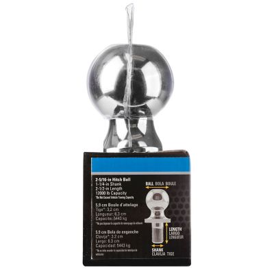 Image showing  1-1/4 in. x 2-1/2 in. Shank 10K lb. Capacity Hitch Ball, 2-5/16 in. Ball Diameter, 7429436