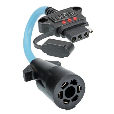 Reese Towpower 7-Way to 4-Way Flat Wiring Adapter, Flex with Tester, 8536800