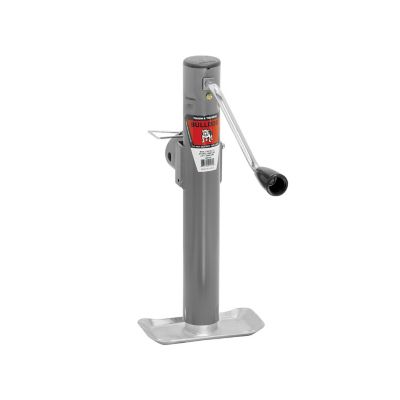 Bulldog 2,000 lb. Capacity Tubular-Mount Side-Wind Swivel Weld-On Trailer Jack, 158151CC