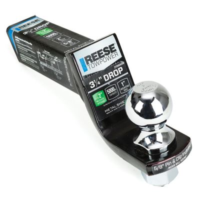 Reese Towpower 2 in. Receiver Class III/IV Ball Mount Starter Kit, 3.25 in. Drop, 6,000 lb. Capacity