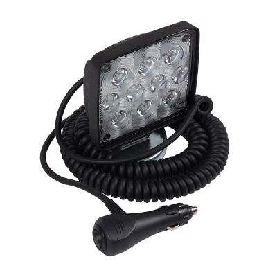 Wesbar Rectangular Auxiliary LED Work Light with 19 ft. Coiled Cord and Magnetic Base