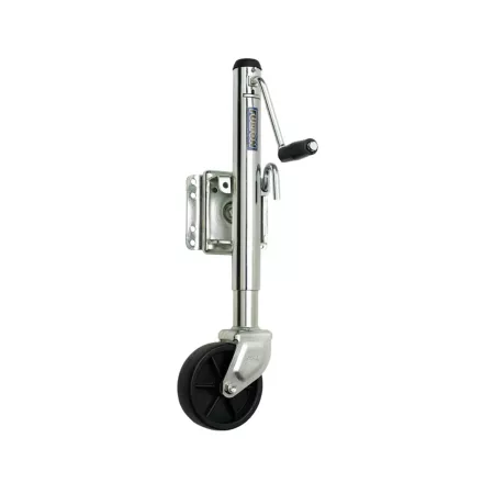 FULTON 1 200 lb Bolt-on Swivel Mount Trailer Jack Sidewind with 6" Wheel Trailer Jacks