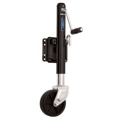 FULTON 1,200 lb. Trailer Jack, Swing-Away, Bolt-On, Steel Construction, 6 in. Poly Wheel, XP10 0126