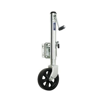 FULTON 1,500 lb. Trailer Jack, Swing-Away, Bolt-On, Steel Construction, 8 in. Poly Wheel, XP15 0101