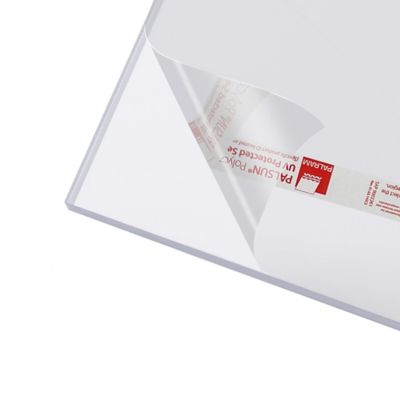 Palram Palsun Flat Polycarbonate Sheets, 11 in. x 14 in. x 0.093 in., Clear, 102355