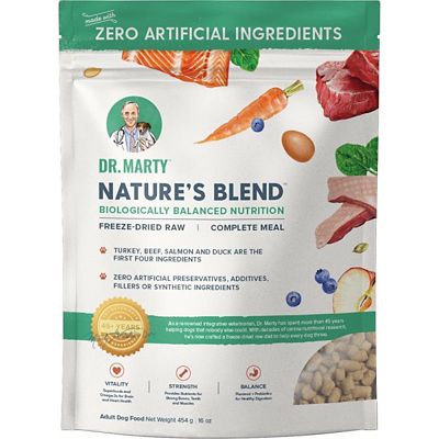 Dr. Marty Nature's Blend Adult Freeze-Dried Raw Dry Dog Food, 16 oz.