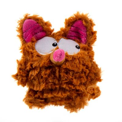 goDog PlayClean Bush Monster Squeaker Plush Dog Toy
