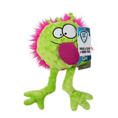 Image showing  Small PlayClean Germs Monster Squeaker Plush Pet Toy