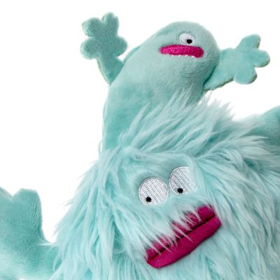 Image showing  Large PlayClean Germs Monster Squeaker Plush Pet Toy