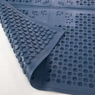 Image showing  Purr-Fect Paws Multi-Purpose Cat Litter Mat, Blue, Extra Large