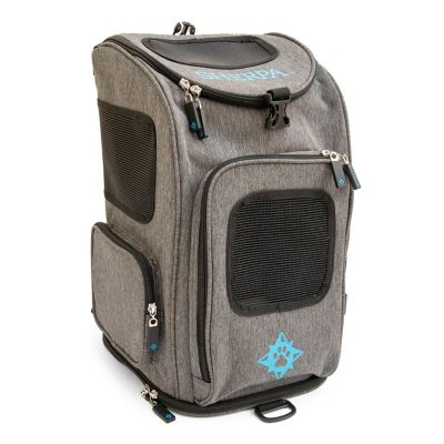 Image showing 7 th Sherpa Airline-Approved Medium 2-in-1 Mesh Travel Pet Carrier Backpack, Gray