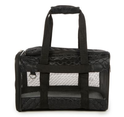 Sherpa Original Deluxe Travel Pet Carrier, Airline Approved & Guaranteed On Board - Black Lattice, Medium